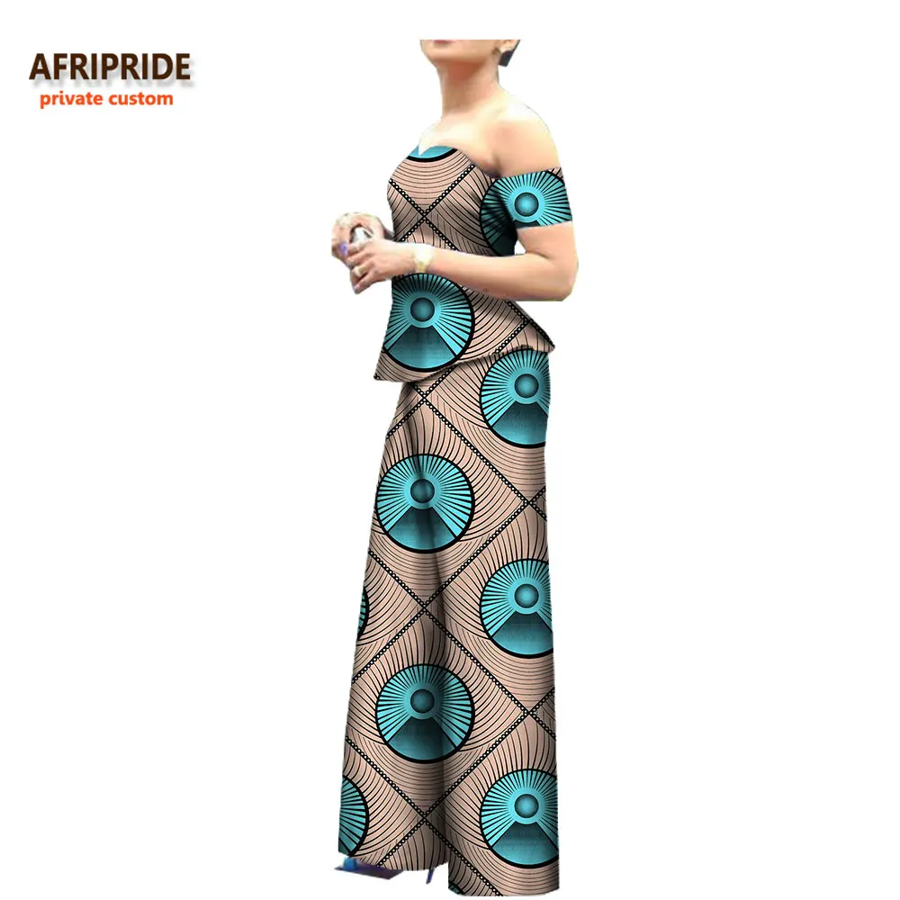 Костюм из двух предметов для женщин с Африканским принтом AFRIPRIDE Топ без бретелек