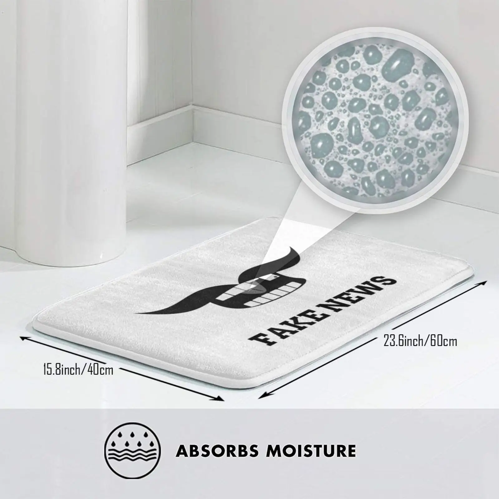 Белые поддельные новости коврик для лица подушка мягкие Нескользящие Трампа |
