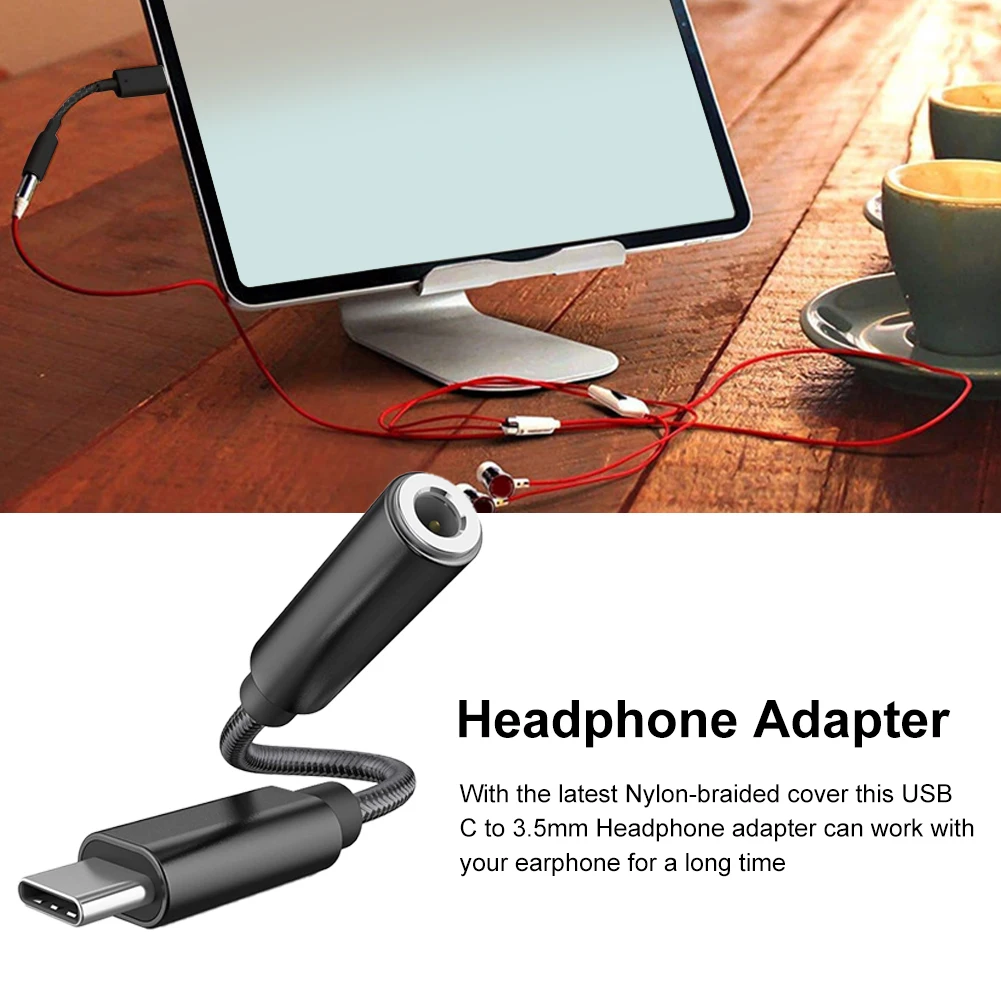 Универсальный адаптер для наушников с USB C на разъем 3 5 мм | Электроника