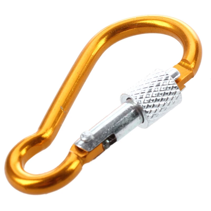 

Quality 10Pcs Assorted Color Aluminum Alloy Carabiner Clip Hook Bottle Holders