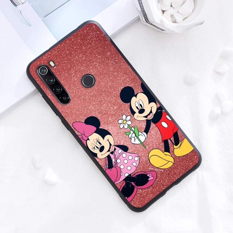 Противоударный чехол для Xiaomi Redmi Note 11 10 10S 9T 9 9Pro Max 8T 8Pro 7 6 5 Pro 4X милый черный