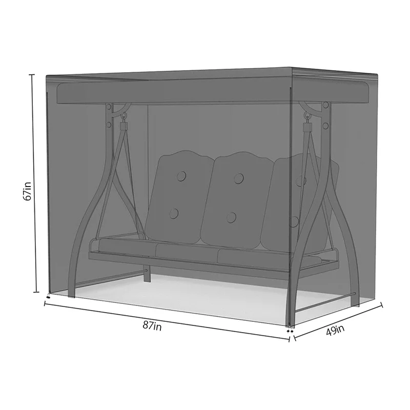 Открытый водонепроницаемый сиденье садовой качели крышка 2/3 место гамак защита