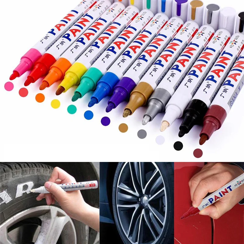 Цветная ручка для ремонта плитки белая заточки водостойкие разливочные