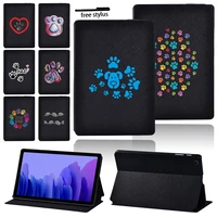 for samsung galaxy tab a7 10 4 2020 case sm t500 t505 foot prints tablet case stand cover for samsung t500 10 4 inch