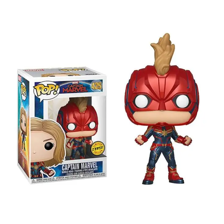 Funko POP Оригинальная кукла-Капитан Marvel экшн-фигурка дети малыш виниловая