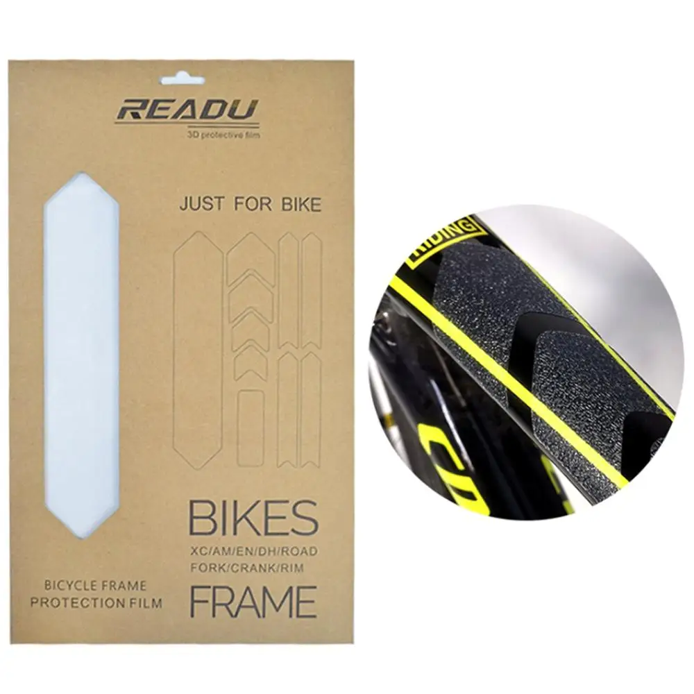 

Bicycle Frame Stickers Scratch-Resistant Sticker Kit Bike Guard Frame Cover For Road And Mountain Bicycle