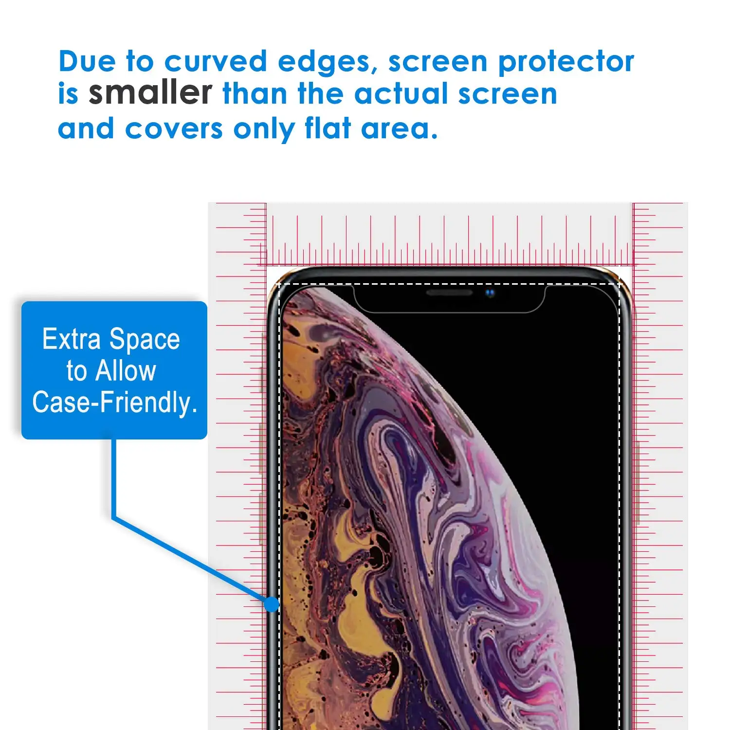 10 шт./лот Защита экрана для iPhone Xs Max XR X 8 7 6s plus пленка из закаленного стекла защитная пленка посылка