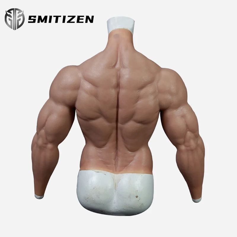 SMITIZEN-traje de silicona mejorado con brazos para hombre, disfraz de fetiche de m&uacute;sculos, vientre falso, Artificial, para Cosplay-4
