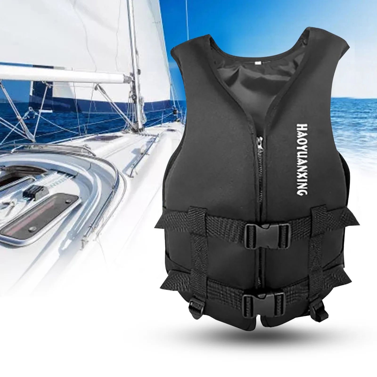 Спасательный жилет из полиэстера для взрослых ткани Оксфорд водных видов спорта