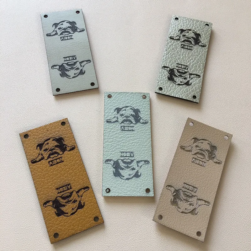 40pcs Handmade leather tags Custom clothing label for knitting crochet Sewing brand logo Garment labels hats DIY Accessories | Дом и сад