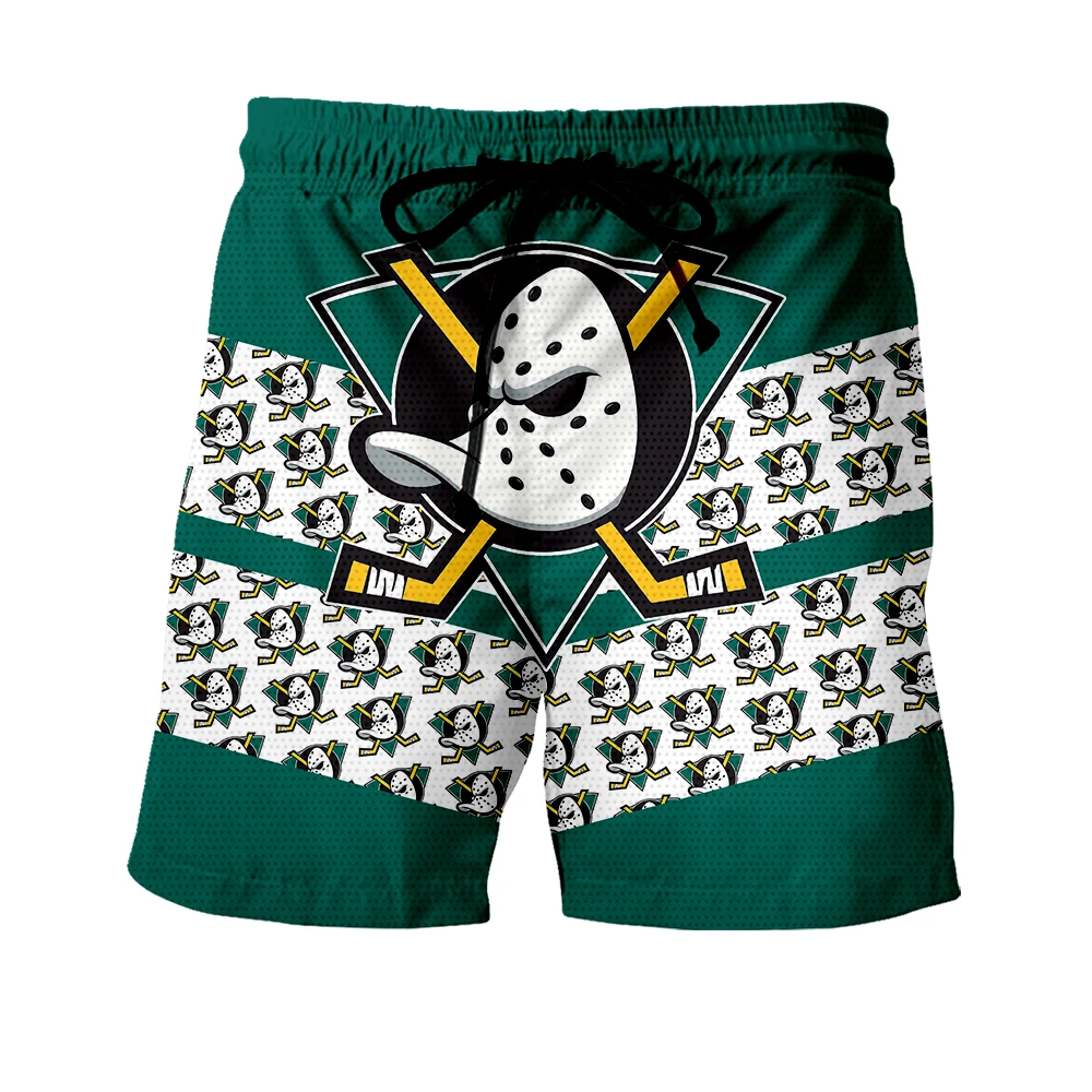 LBG новые 3D печати Анахайм утка спортивные мужские шорты и женские модные кэжуал