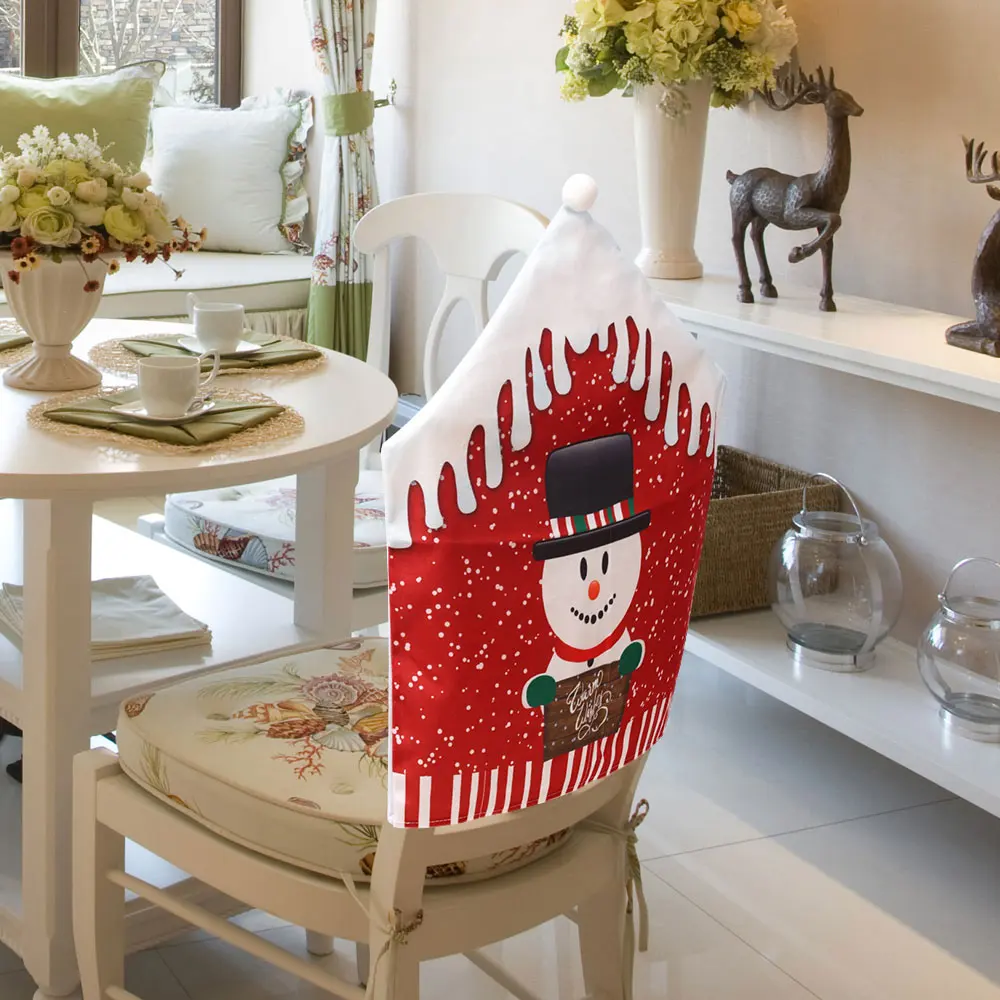 1 шт. чехол на стул с принтом Санта Клаус|Чехлы стулья| |