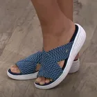 Шлепанцы женские на платформе, повседневные сандалии, сланцы, однотонные удобные, летняя пляжная обувь на плоской подошве, 2021