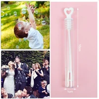 10pcsset love heart wand tube empty bubble soap bottles kids outdoor bubble toys wedding birthday party decoration