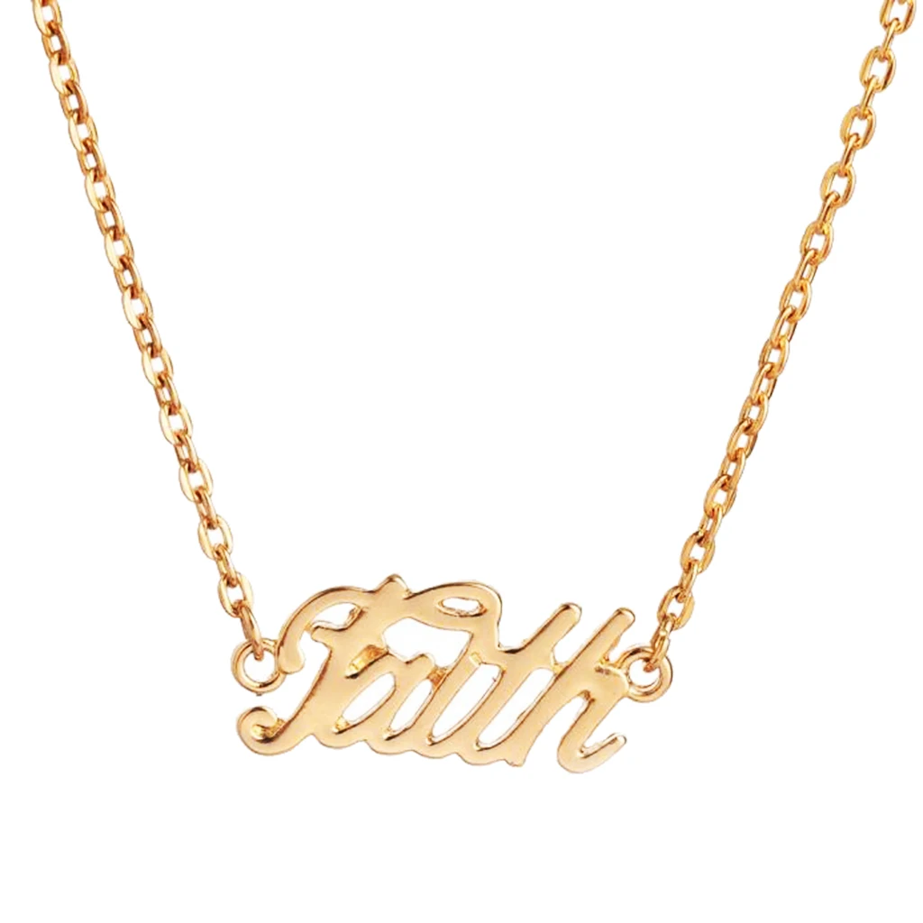 Надпись смелость/Любовь/верность подвеска с надписью ожерелье до ключиц модные