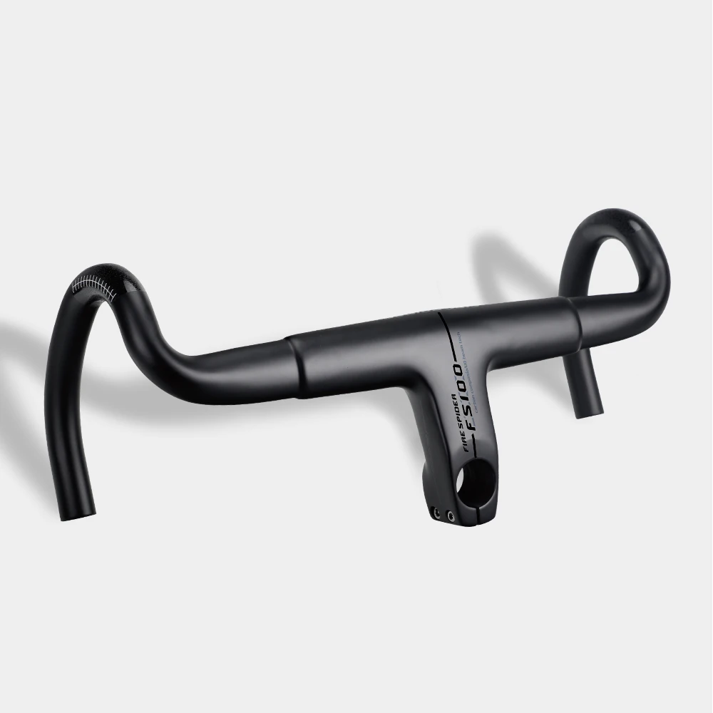 Продажа FS100 полностью из углеродного волокна Интегрированный руль шоссейного велосипеда OD2 28,6 мм 31,8 мм велосипедная ручка изогнутые стержни с стерж...