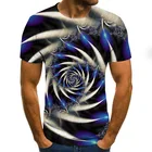 Гипнотическая 3d футболка Vertigo, мужская летняя футболка с 3D принтом, футболки с коротким рукавом, компрессионная футболка для мужчин и женщин, футболка для вечеринки