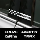 2 шт., автомобильные наклейки B на стойку для Chevrolet Lacetti Cruze Captiva Equinox Trax Impala Camaro Z71 Sonic Spark Sail Aveo SS Malibu