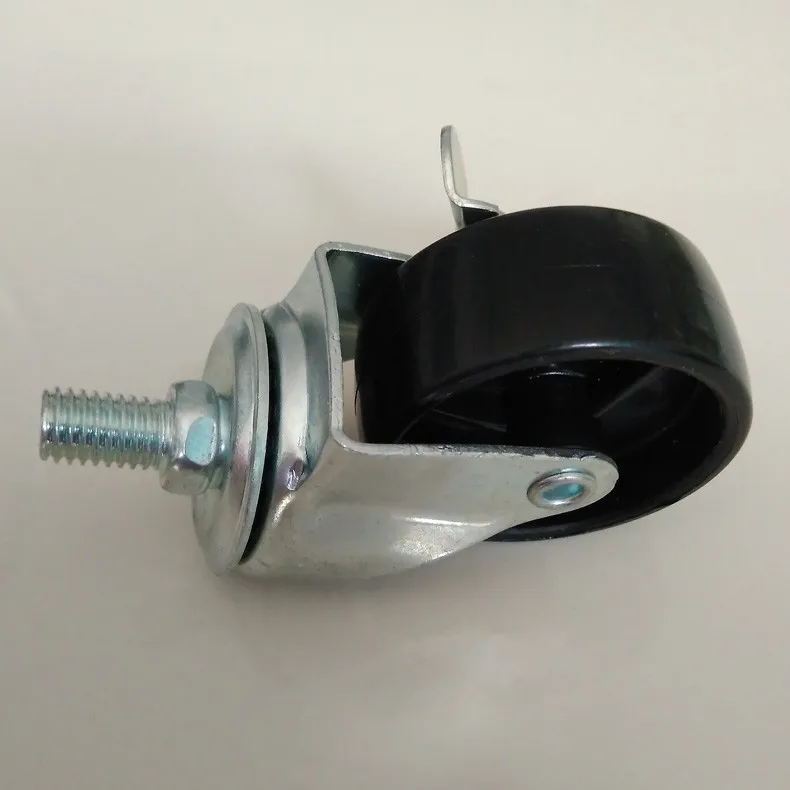 Origin Supply 2-Inch hei pp Screw Brake Wheel 8 Mm Screw Side Brake Wheel Diameter 50 Furniture Universal Wheels