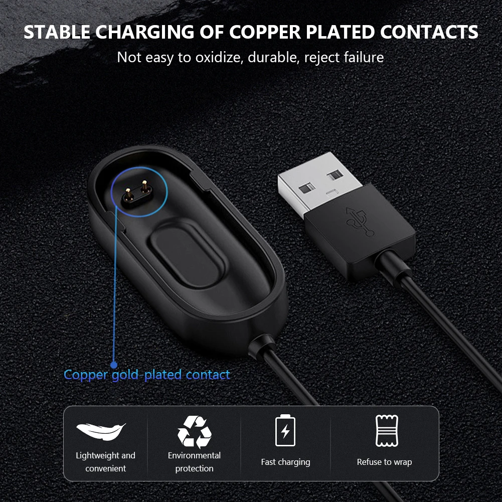 Новый зарядный провод для Xiaomi Mi Band 4 3 2 смарт-браслет band кабель Miband USB-кабель