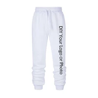 diy your logo or photo sweatpants customized logo print men run pants streetwear men jogging sportswear jogger tracksuit trouser