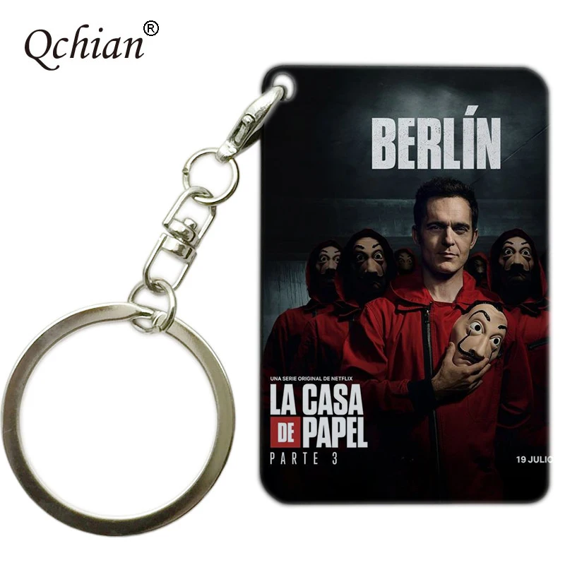 ТВ шоу House Of paper брелки для ключей деньги кража брелок La casa de papel chaviro для женщин и мужчин модные ювелирные изделия bella ciao музыкальная шкатулка