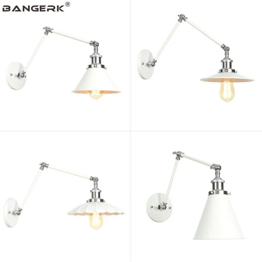 Настенный светильник в стиле индастриал светодиодные длинные железные и белые