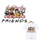 Мультяшные ужасные фильмы друзья лрон на переводных нашивках для одежды футболки толстовки платье пятна тепла Виниловые стикеры А-уровня Декор