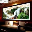 Алмазная вышивка, квадратная круглая алмазная живопись 5D Стразы с текущей водой, алмазная живопись, вышивка крестиком, подарок для рукоделия