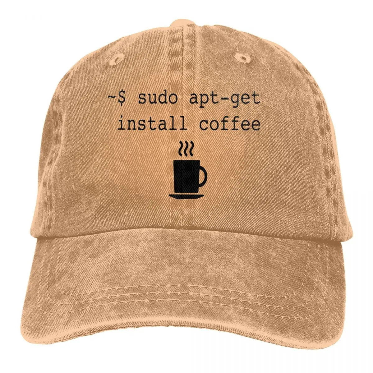 

Linux Operating System Multicolor Hat Peaked Women's Cap Command Line Coffee Black Personalized Visor Protection Hats