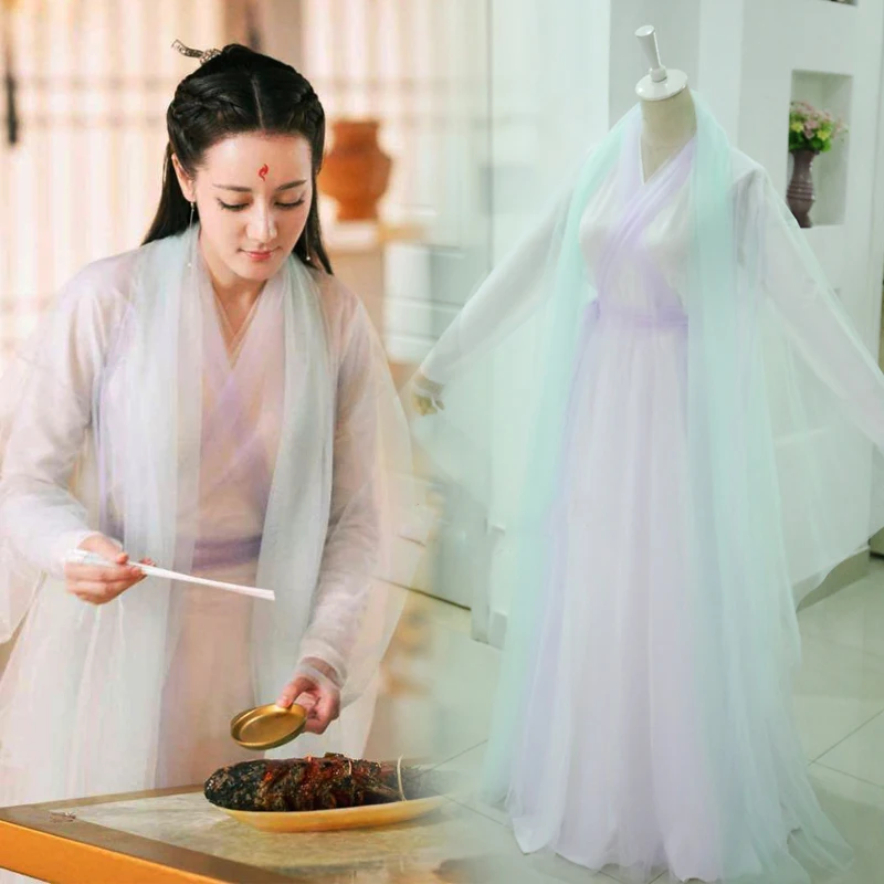 Костюм Фэн Цзю Женский бессмертная лиса костюм принцессы ханьфу для ТВ-игр