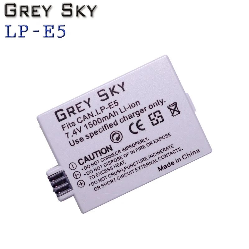 Для canon LP-E5 LPE5 LP E5 литий-ионная батарея 7 4 V 1500mah для цифровой однообъективной