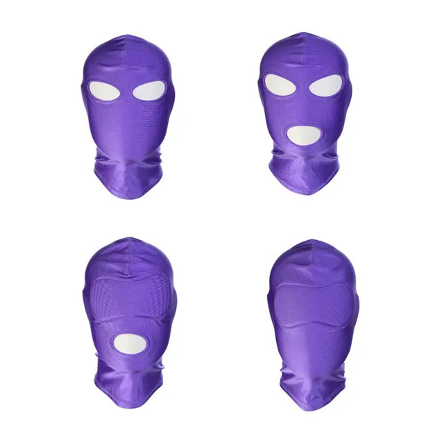Эротическая маска с капюшоном секс игрушки бондаж фетиш затягивает дышащий