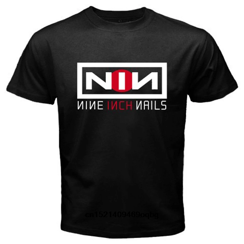 Новинка 100% хлопковая футболка с короткими рукавами и круглым вырезом Nin * Nine Inch Nails