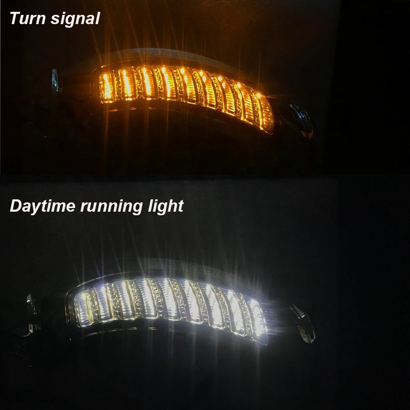 

Motorcycle Amber LED Side Turn Signal Light for Road Glide 2015-2020 Black
