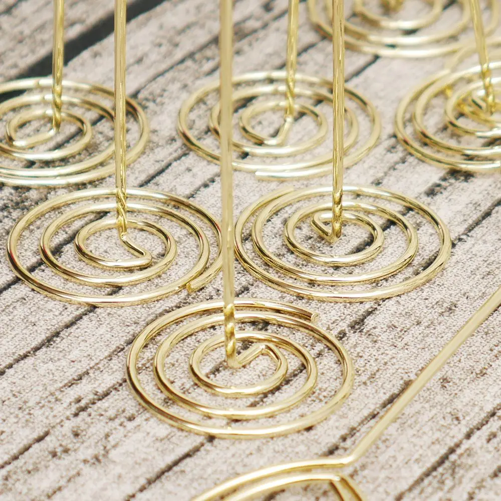 10 шт. с узором в виде сердца Настольные подставки под номера кредитницы для