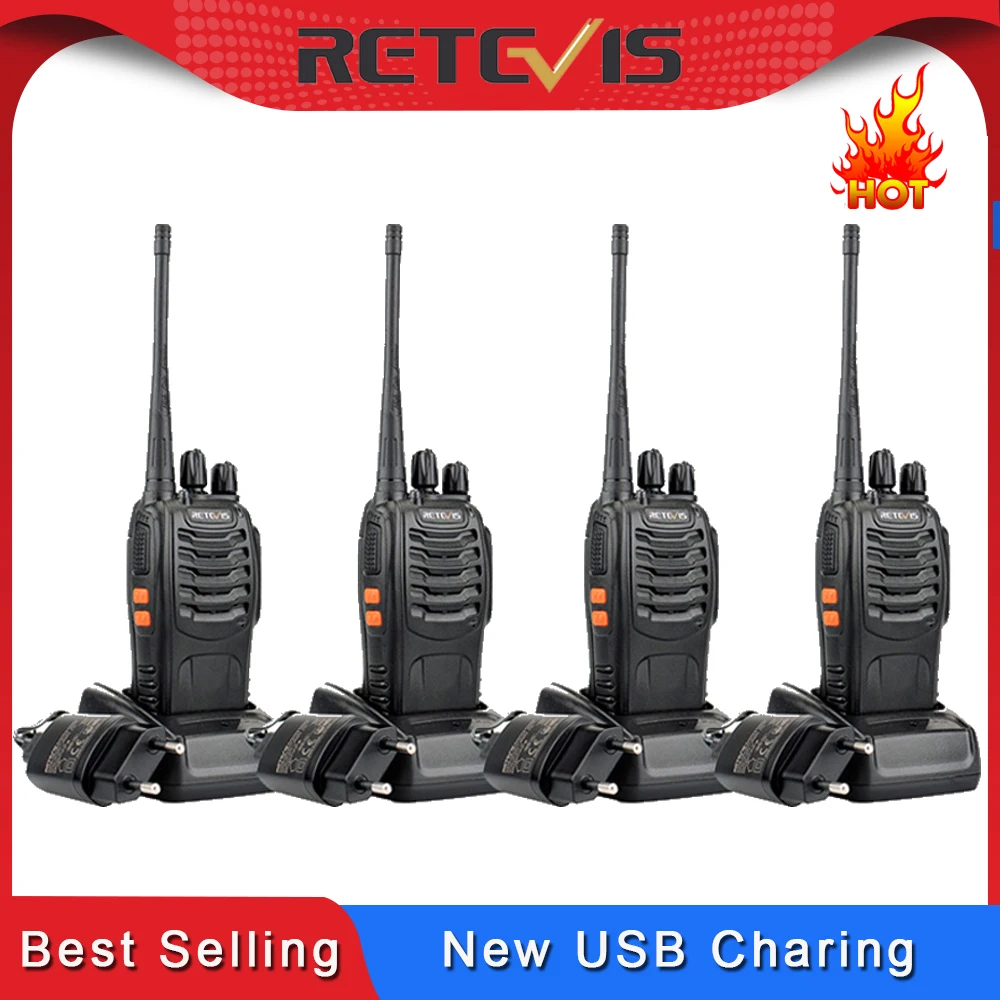 4 шт. удобная портативная рация RETEVIS H777 3 Вт UHF трансивер двухсторонняя радиостанция коммуникатор двухсторонняя рация для отеля