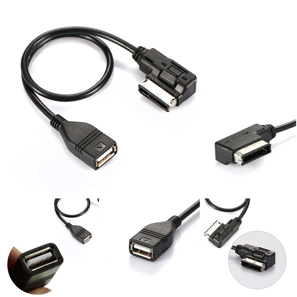 AMI MMI MDI к USB Женский аудио кабели синхронизации данных зарядный адаптер для AUDI A3 A4L