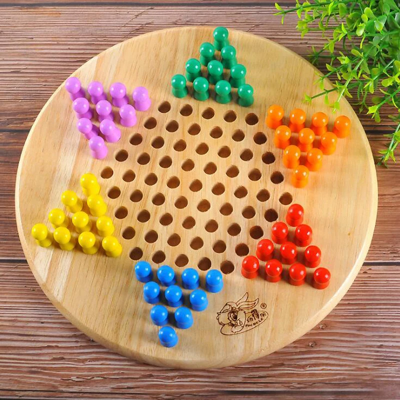 

Children's Checkers Game Portable Development Intelligent Education Wooden Toys Puzzle Chess Toys For Children
