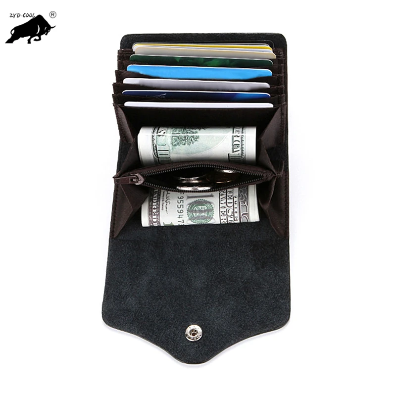 RFID Wallet Women Men Double Zippers Coins Purse Slim Leather Accordion style ID Credit Card Holders Cases | Багаж и сумки