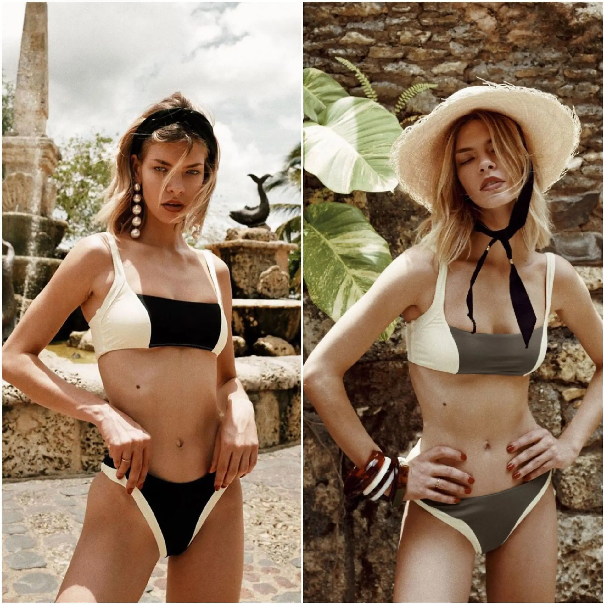 Купальник из двух частей большой размер женские купальные костюмы купальники в