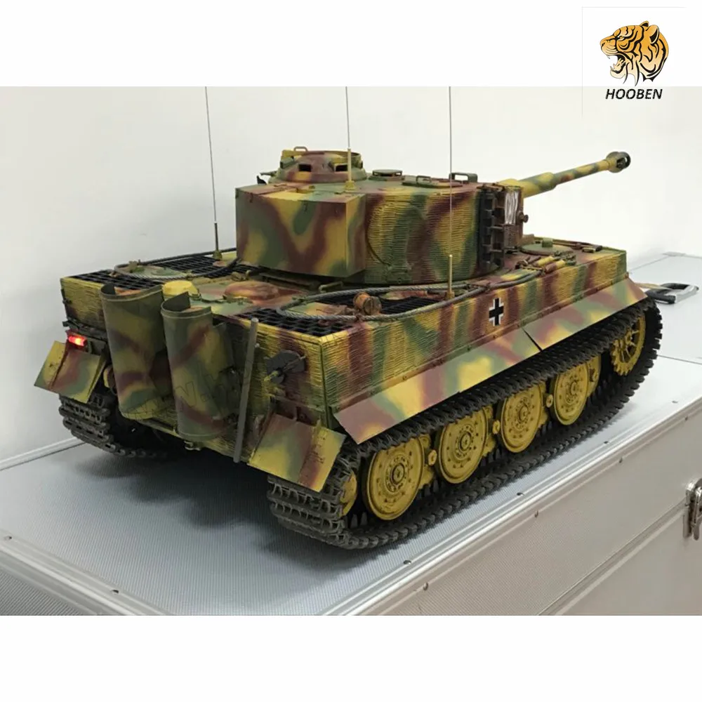 HOOBEN 1:10 RC RTR Танк TigerI позднего производства Wittmann тяжелый танк Второй мировой войны на радиоуправлении полная функция AFV, готов к запуску