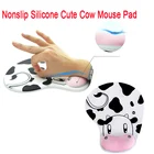 Мягкий Нескользящий силиконовый коврик для мыши с изображением Милого Животного, коровы, из пены с эффектом памяти