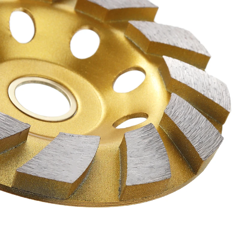 алмазная чашка зубр 33375-125. шлифовочный диск по бетону. шлифовочный диск по бетону. алмазный шлифовальный круг для болгарки по бетону. чашка алмазная зачистная matrix, двухрядная 125 мм.