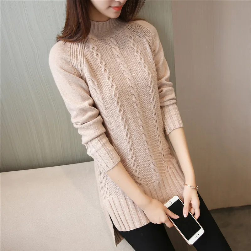 Женский свитер и пуловер сезон осень-зима 2021 вязаный джемпер с длинным рукавом