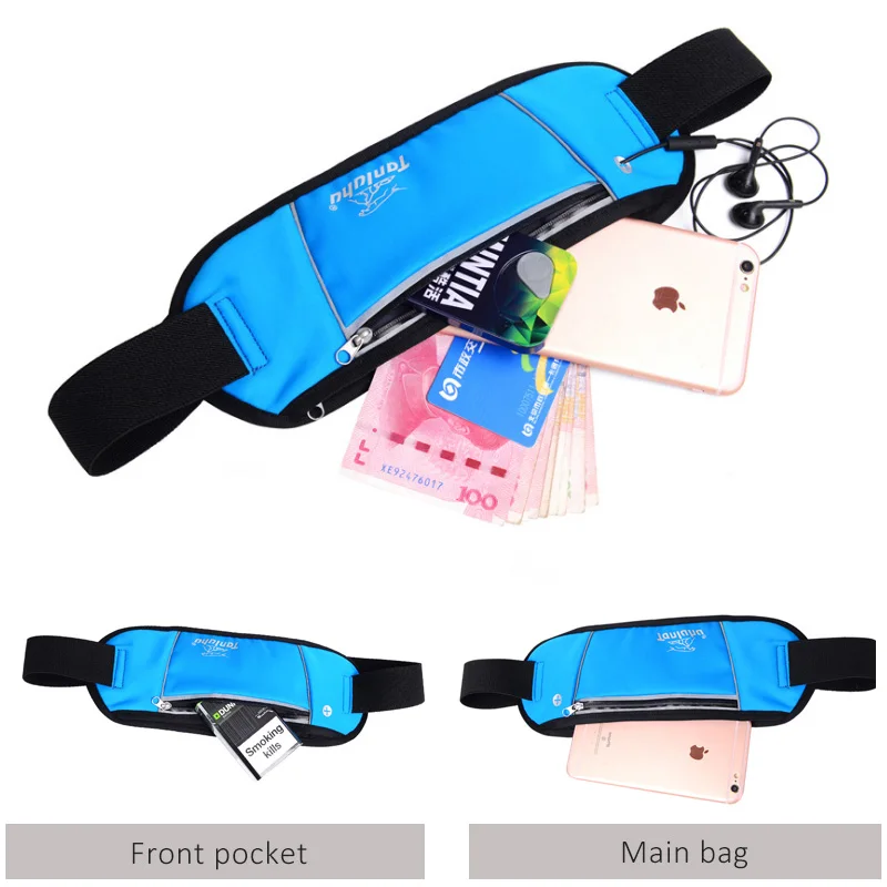 Мужская поясная сумка для бега женщин и мужчин ремня кошелек мобильный телефон