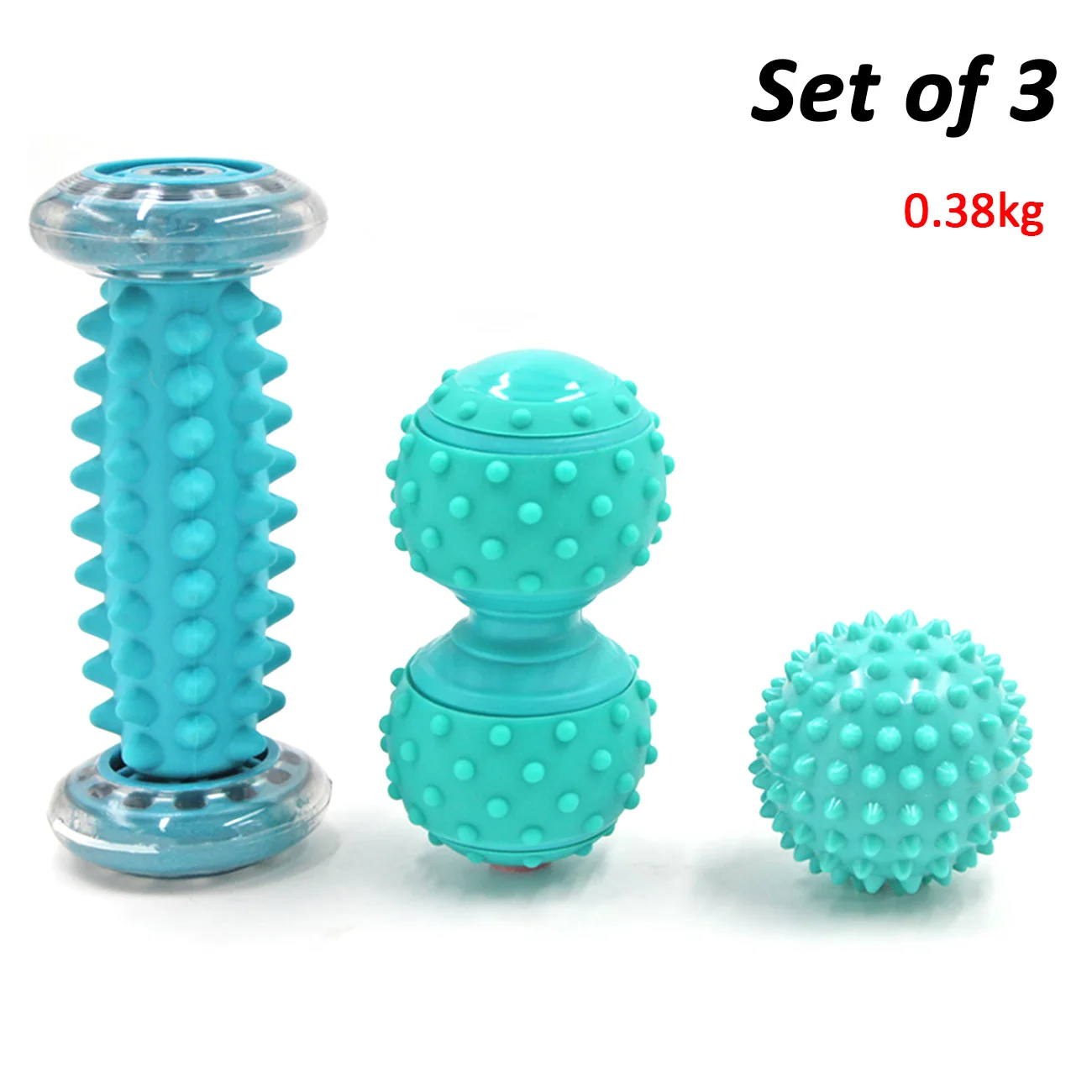 

3 PCS Foot Roller Massage Ball for Relief Plantar Fasciitis and Reflexology Massager 1 Roller and 2 Spiky Balls