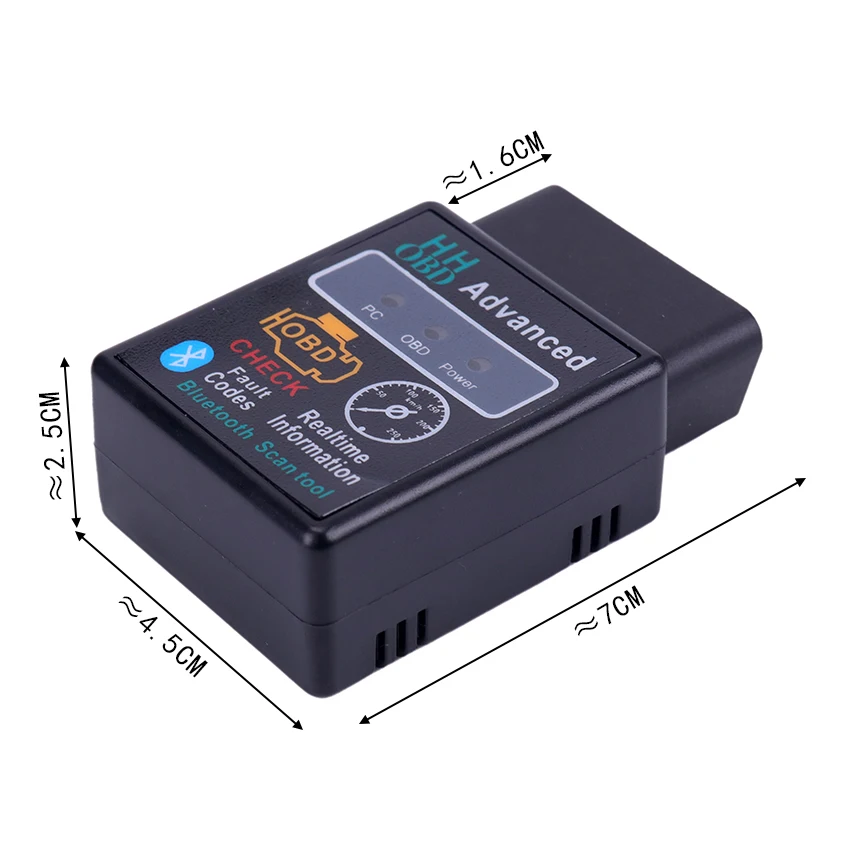 Диагностический сканер HH OBD V2.1Epistar Bluetooth-сканер для диагностики двигателя