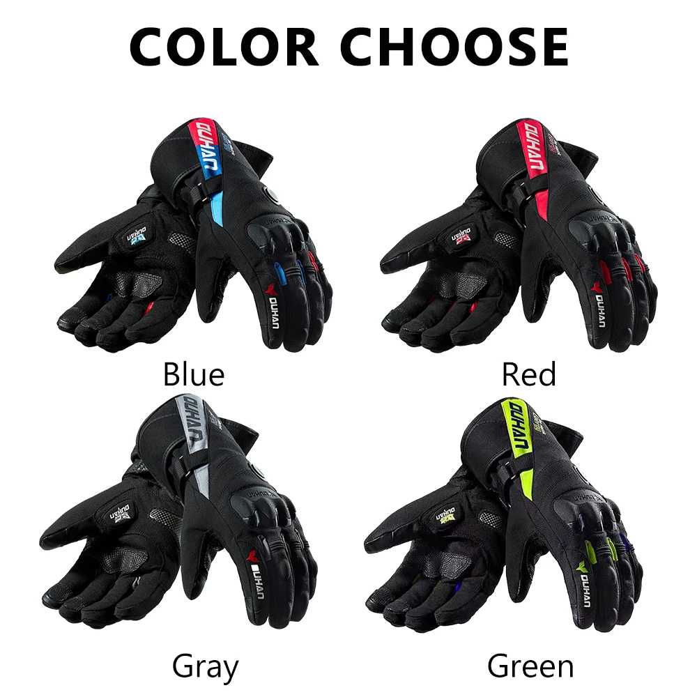Online Winter Motorrad Handschuhe Konstante Temperatur Heizung Warme Winddicht 100% Wasserdichte Moto Guantes Motorrad Reiten Handschuhe
