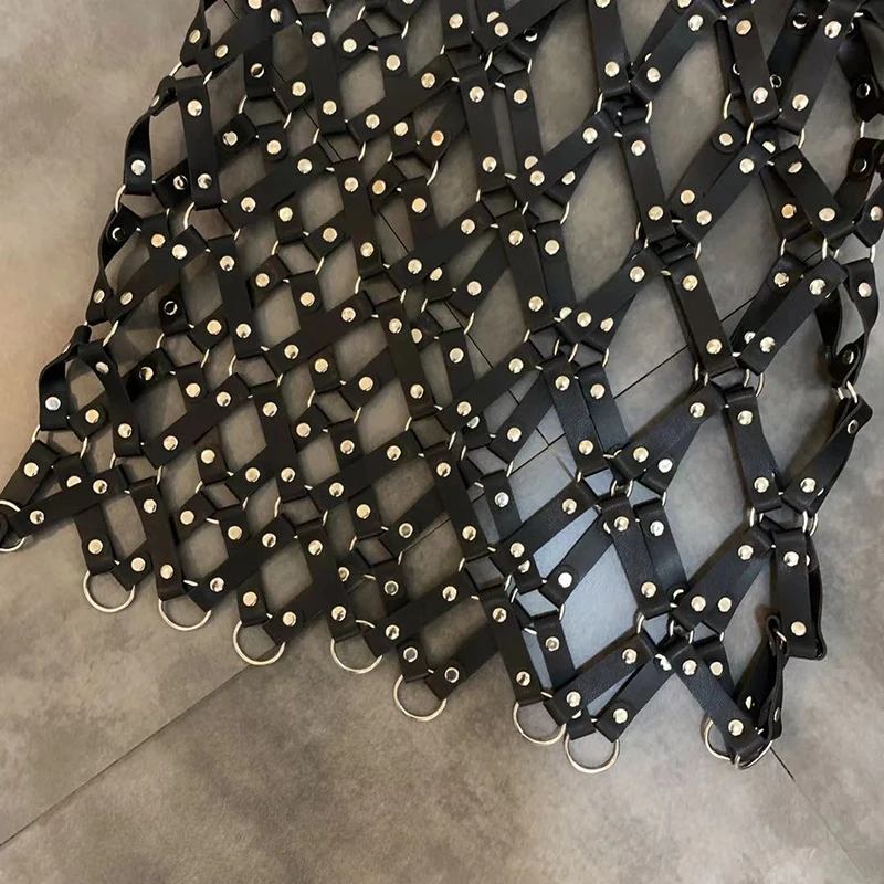 

SISPELL Patchwork Beads Skirts For Female High Waist Slimming Hollow Out Women's Sexy Skirt Fashion Streetwear Summer 2021